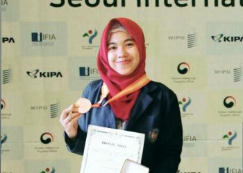 Nadiah Salsabilah di  Seoul International Invention Fair 2018